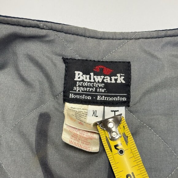 Vintage 90s Bulwark Workwear Jacket Mens XL Blue Quilted (25x29.5) - Picture 15 of 16
